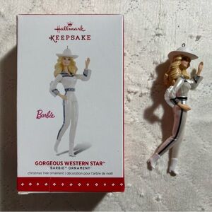Hallmark Barbie gorgeous western star ornament